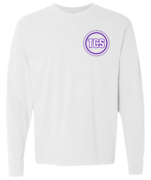 crestロンT Trinity TCS Circle Adult Comfort Colors Long Sleeve T-Shirt